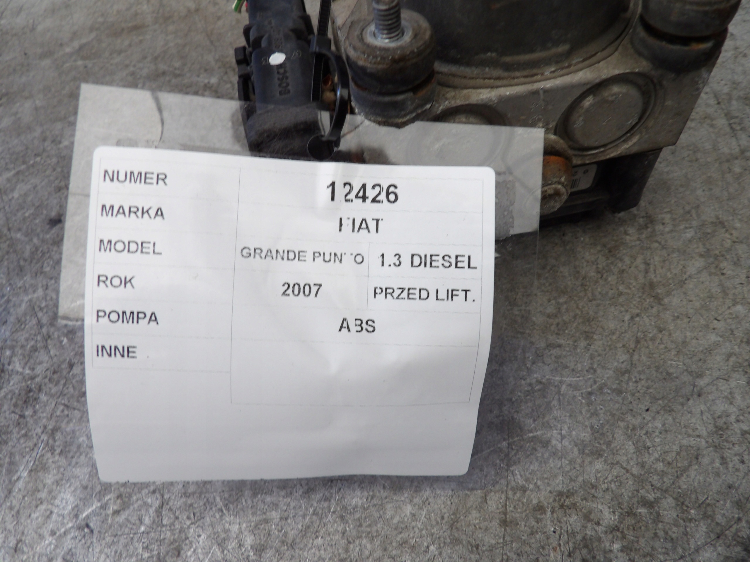 Fiat Grande Punto 1,3 jtd Pompa ABS