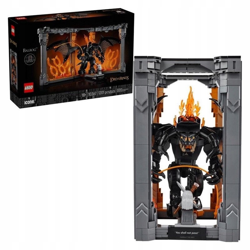 Lego Icons 10367 Knižní zarážka: Pán prstenů –...