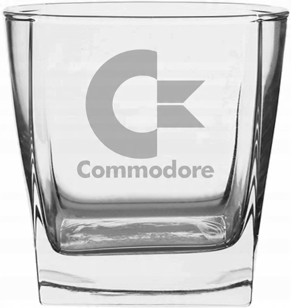 

Zestaw 2 szklanek do Whisky, grawer Commodore