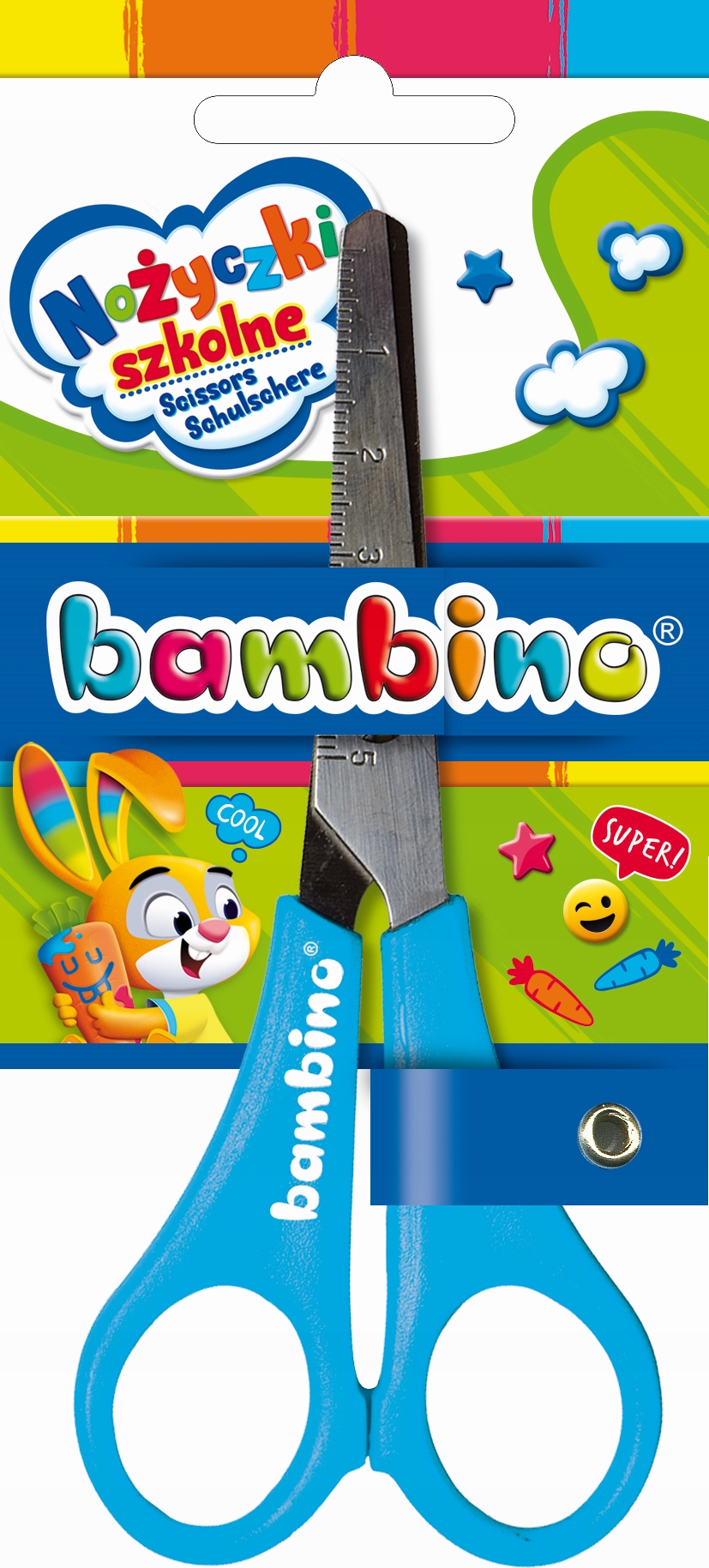  шкільні ножиці для паперу BAMBINO - 1666 EAN (GTIN) 5903235001666 