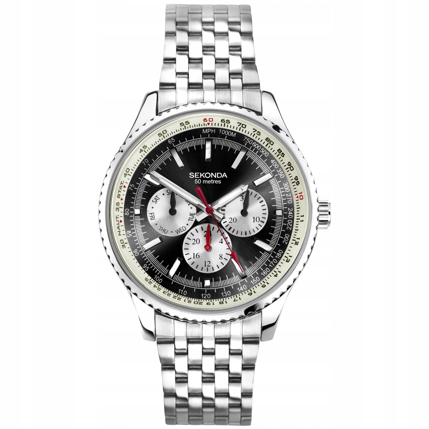 Pánské Hodinky Sekonda 30037 stříbrný náramek