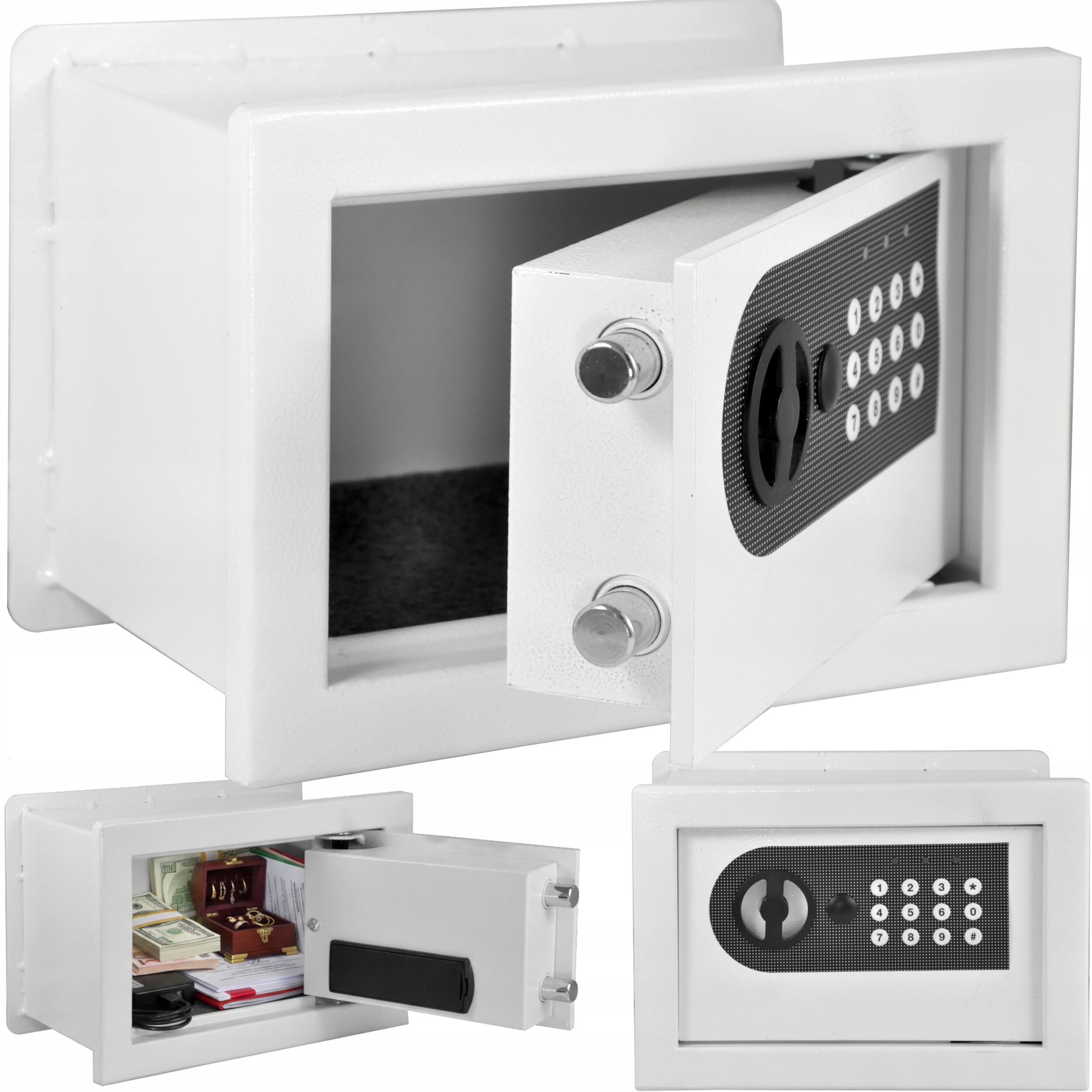 Sejf Ścienny Na Kod Szyfr Do Wmurowania Zabudowy Ściany Muru Kasa Pancerna
