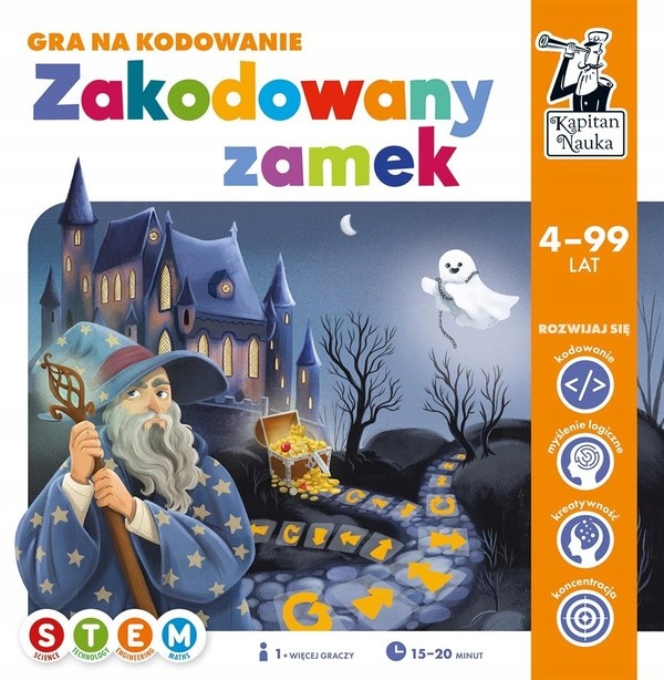 Gra edukacyjna. Zakodowany zamek. Kapitan Nauka
