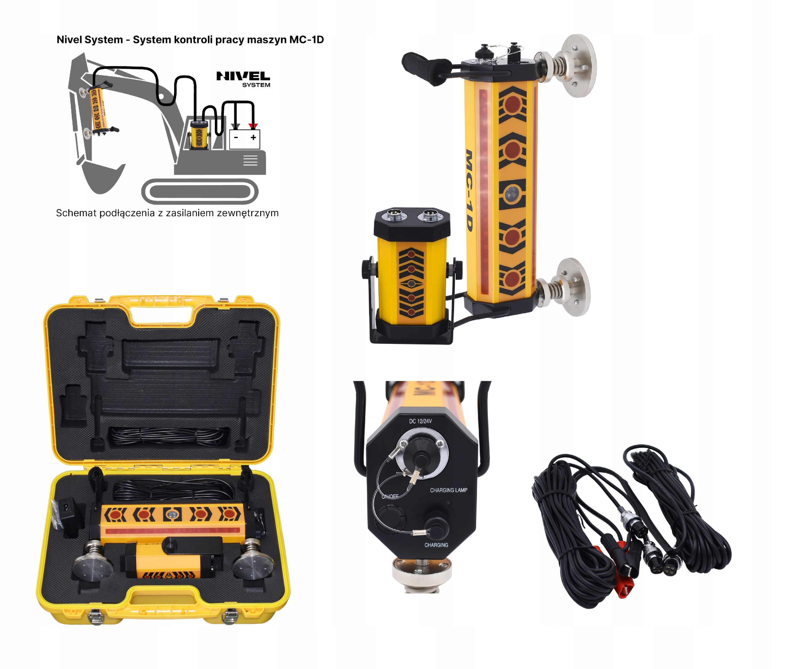 NIVEL SYSTEM MC-1D CZUJNIK LASEROWY NA SPYCHARKĘ