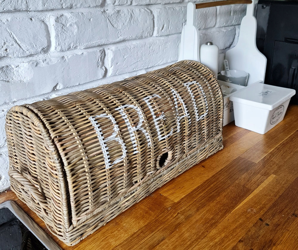 Ratanový chlebník Rustic Bread Box Hampton Kontajner na Pečivo Ratanový kôš