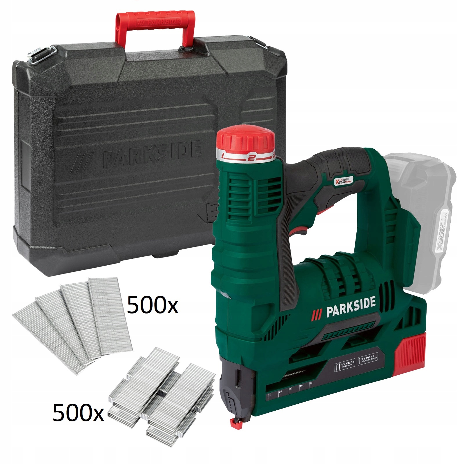 

Zszywacz akumulatorowy Parkside Pat 20-Li Zszywki