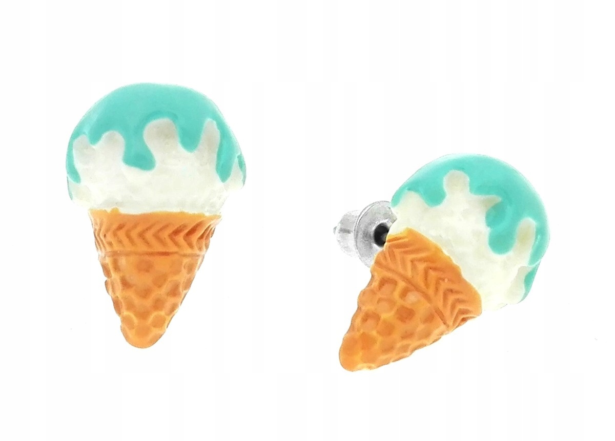 

Kolczyki lody z polewą bubble gum