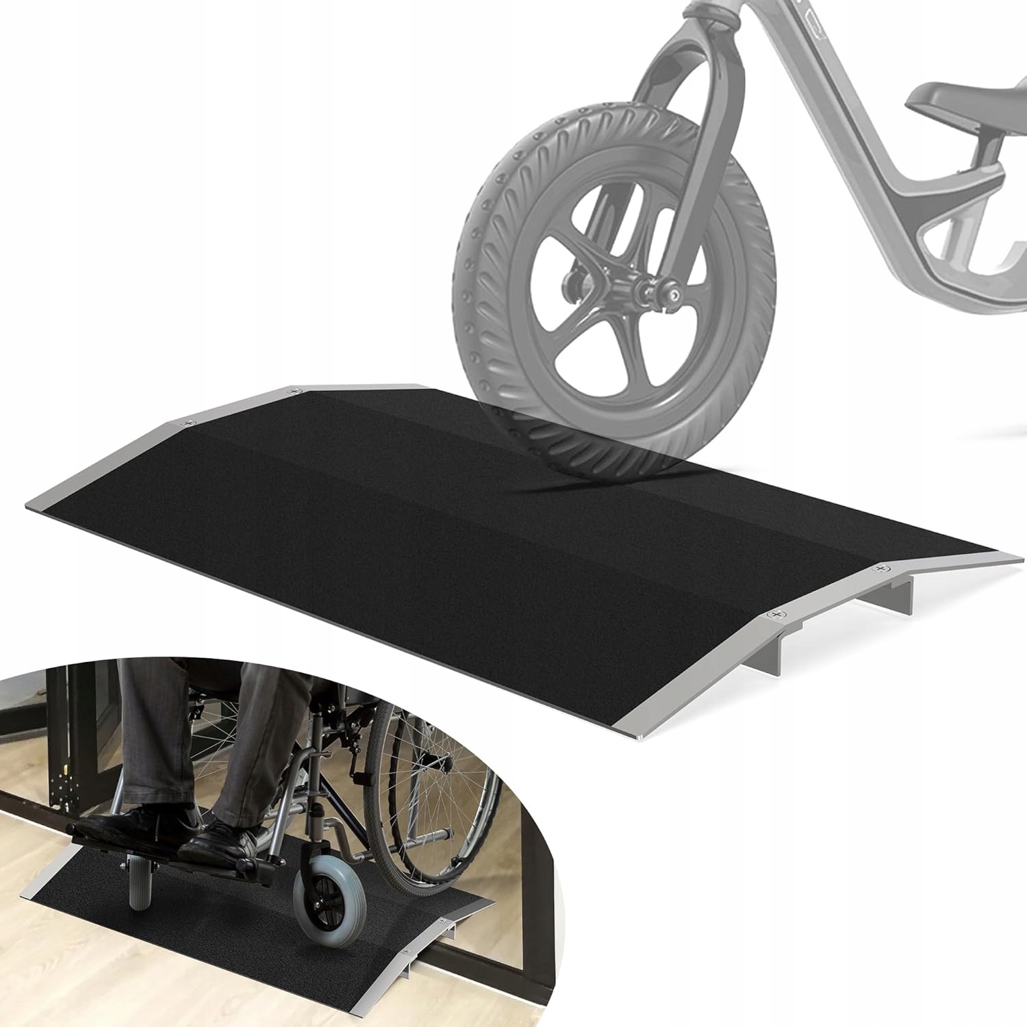 Hliníková Prahová Rampa 70 CM 300 Kg Vozíky Na Kola Paletové Vozíky Sklad Nájezdů