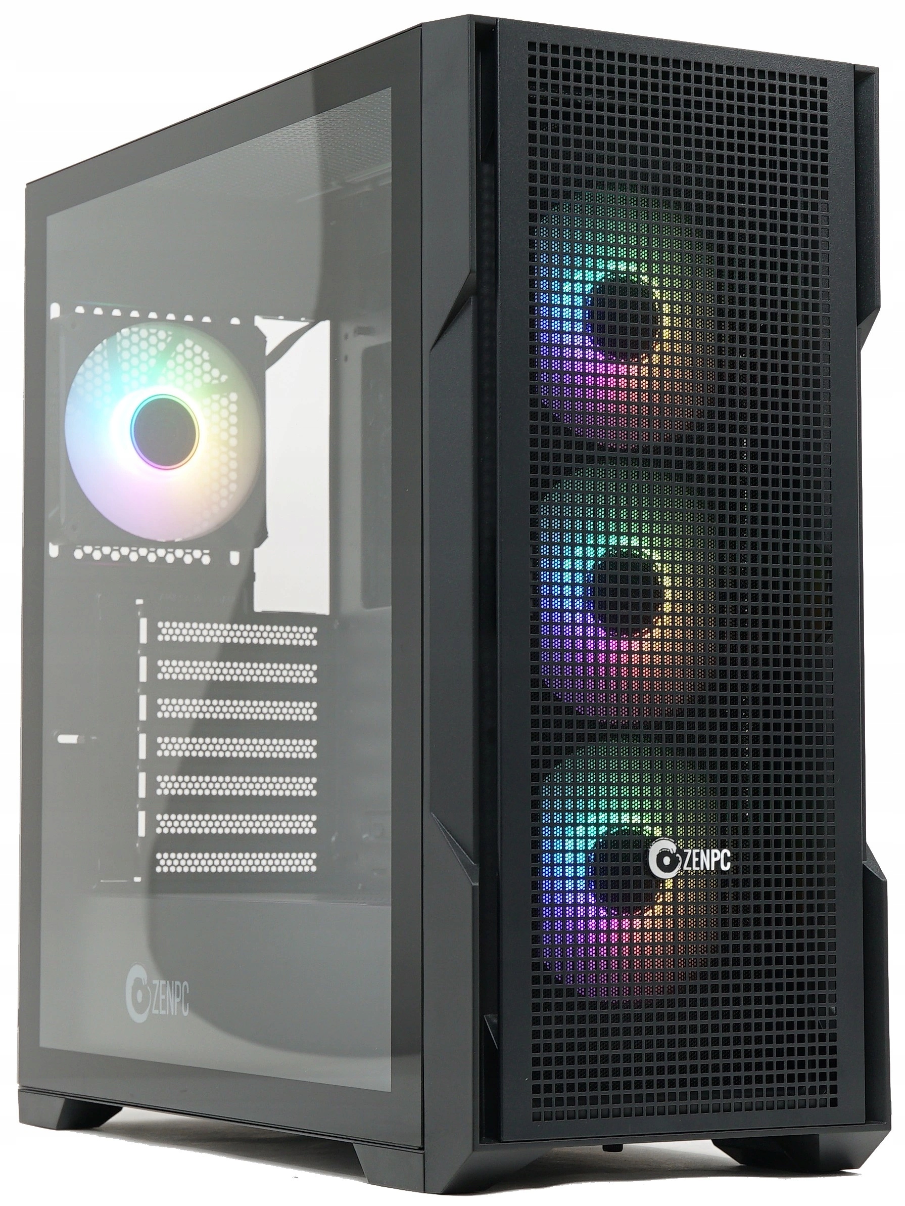 Zenpc Apex Tg Black Obudowa do komputera 4x Fander P12 120mm Pwm Pst Argb
