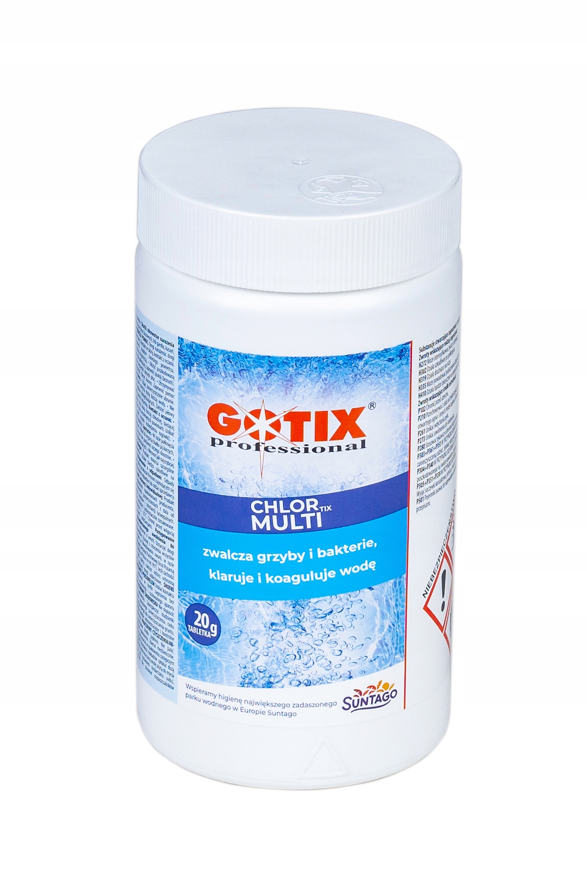 CHLOR TABLETKI ZESTAW DO DEZYNFEKCJI CHEMIA DO BASENU JACUZZI 1kg po 20 g Kod producenta CHLOR