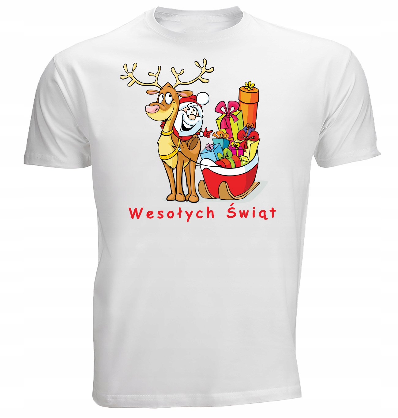 

Koszulka T-shirt Świąteczna Mikołaja Renifer 4XL