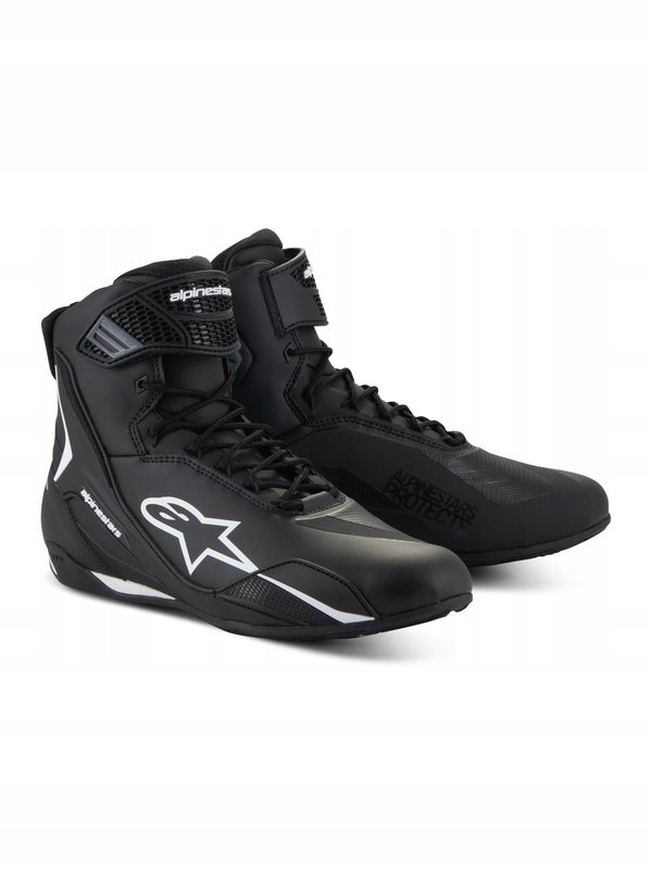 Motocyklové Topánky Alpinestars Faster 4 Black/white 42 (9)