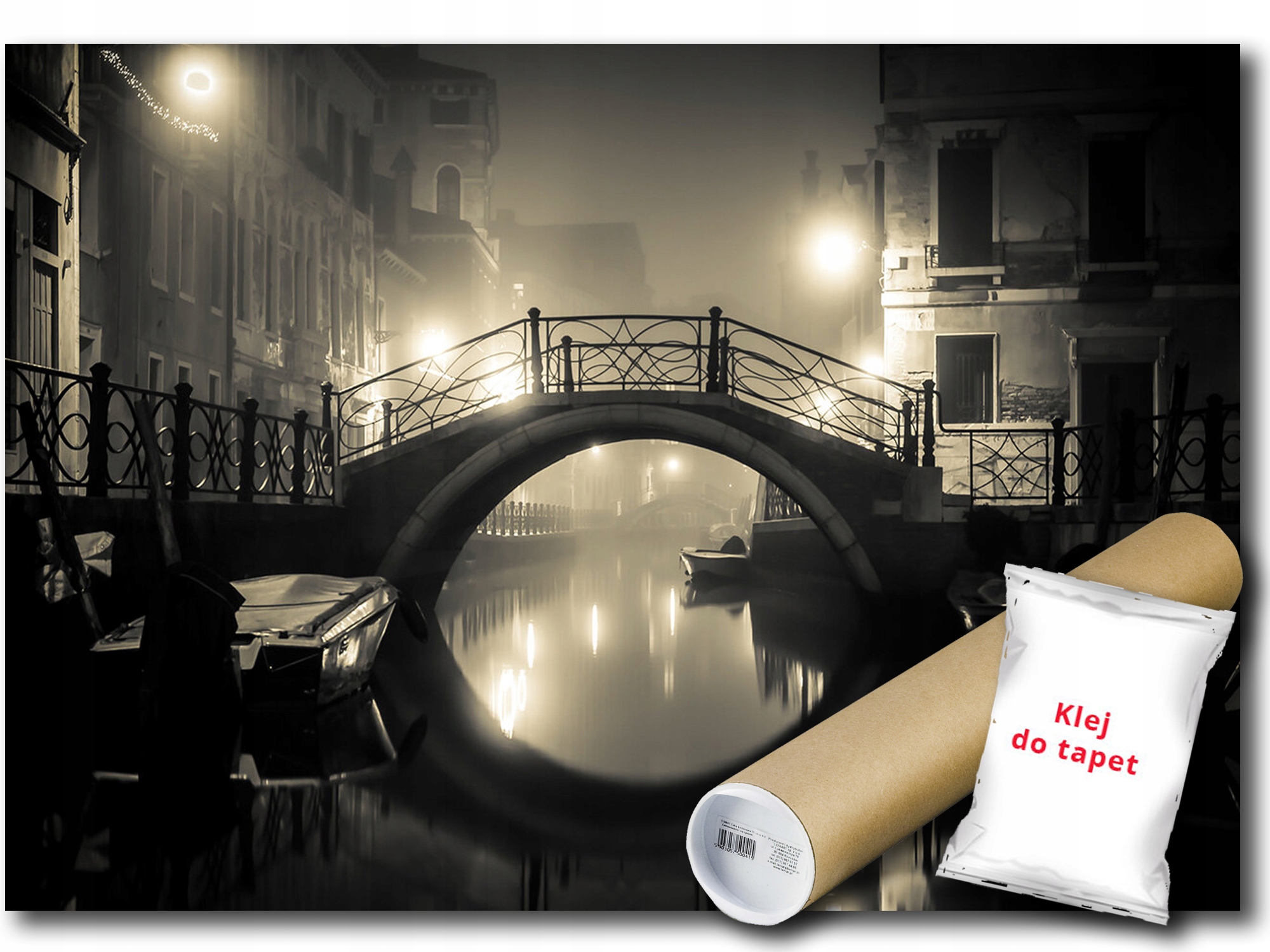 Vinylová Fototapeta Město V Noci Benátky Itálie Most Výhled 416x290