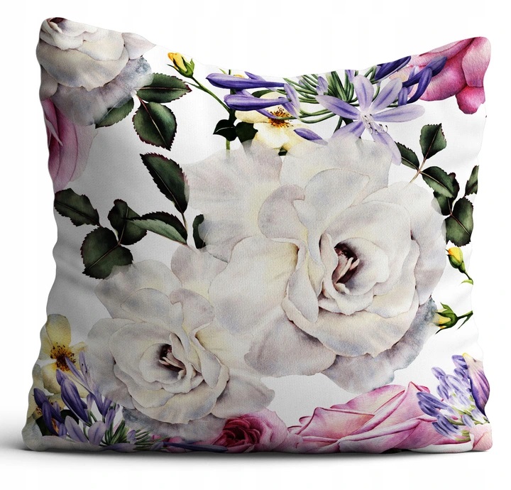 

Poszewka dekoracyjna na poduszkę 40x40 kwiaty 118