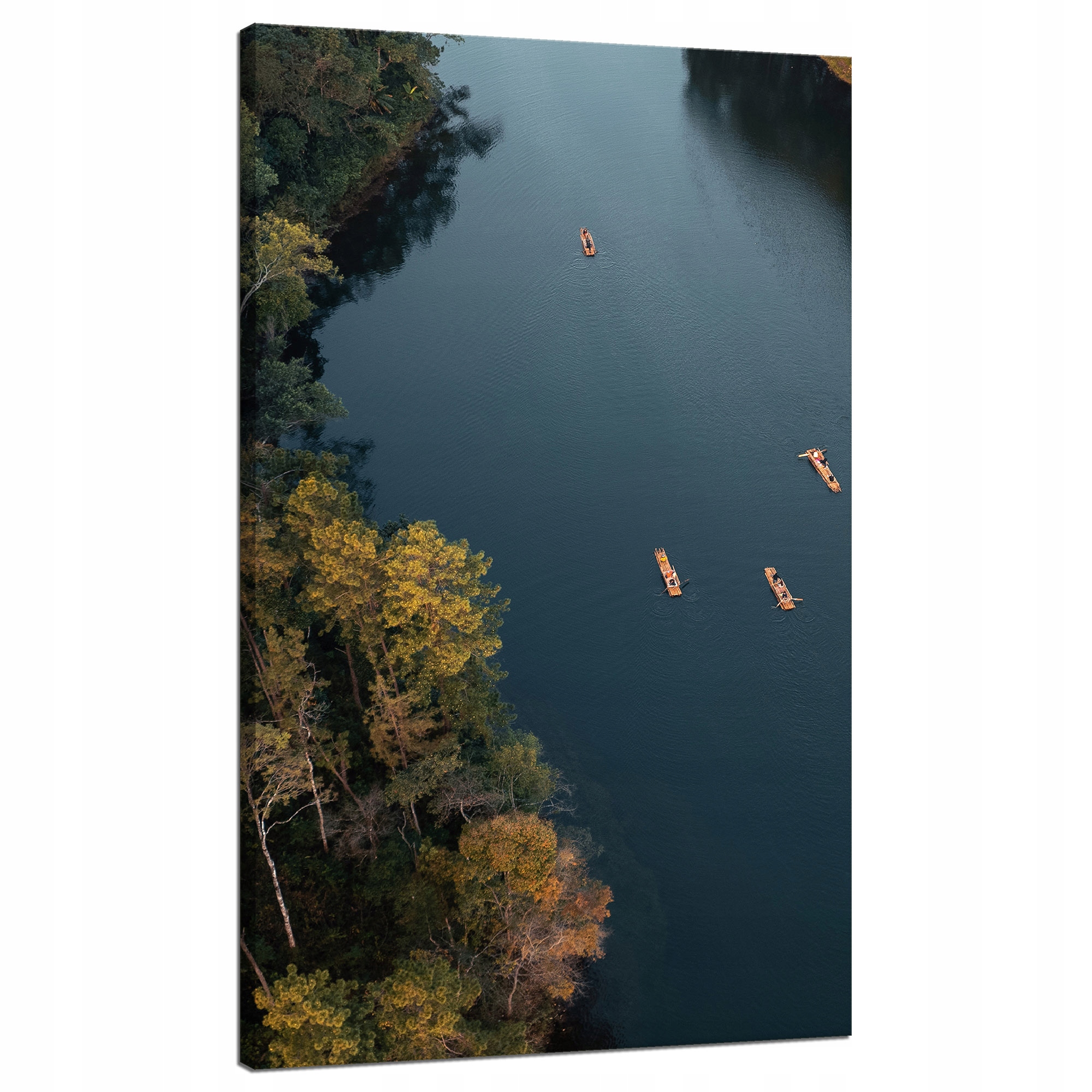 Obraz na plátně Splav Kajakem Les Řeka Příroda 70x120 cm