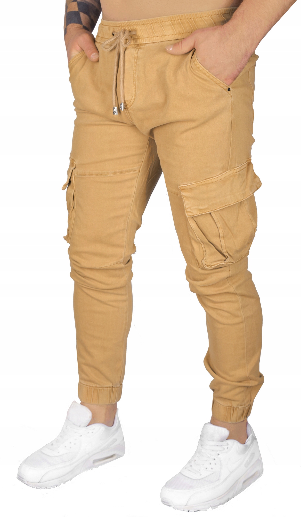 BOJÓWKI MĘSKIE SPODNIE JOGGERY ELASTYCZNE JAKOŚĆ Rozmiar M