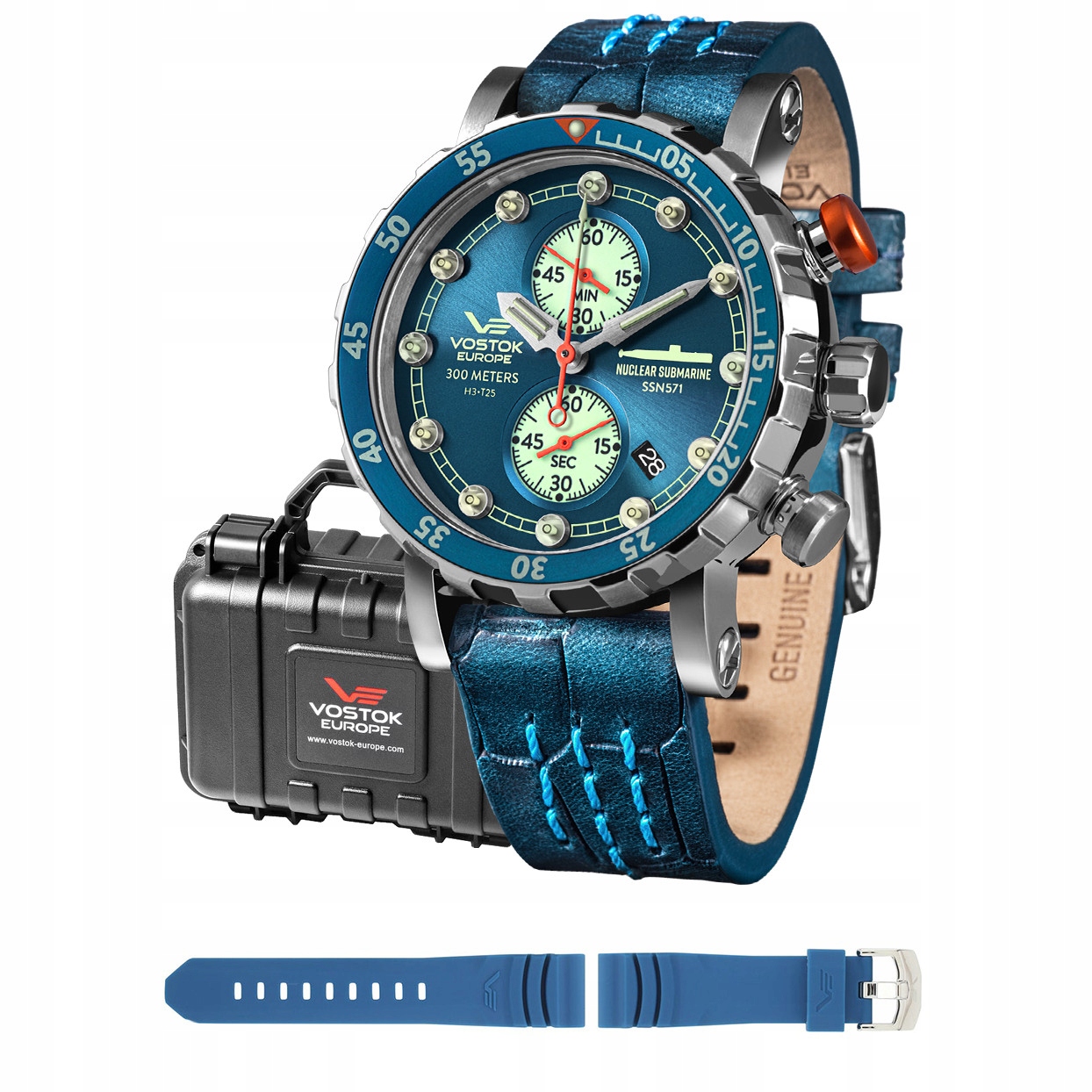 Pánské Hodinky Vostok Europe VK61-571A610 modré