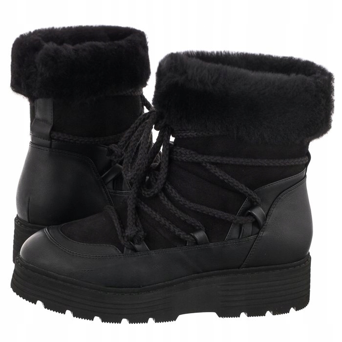 Zateplené boty Dámské Caprice černé 9-26603
