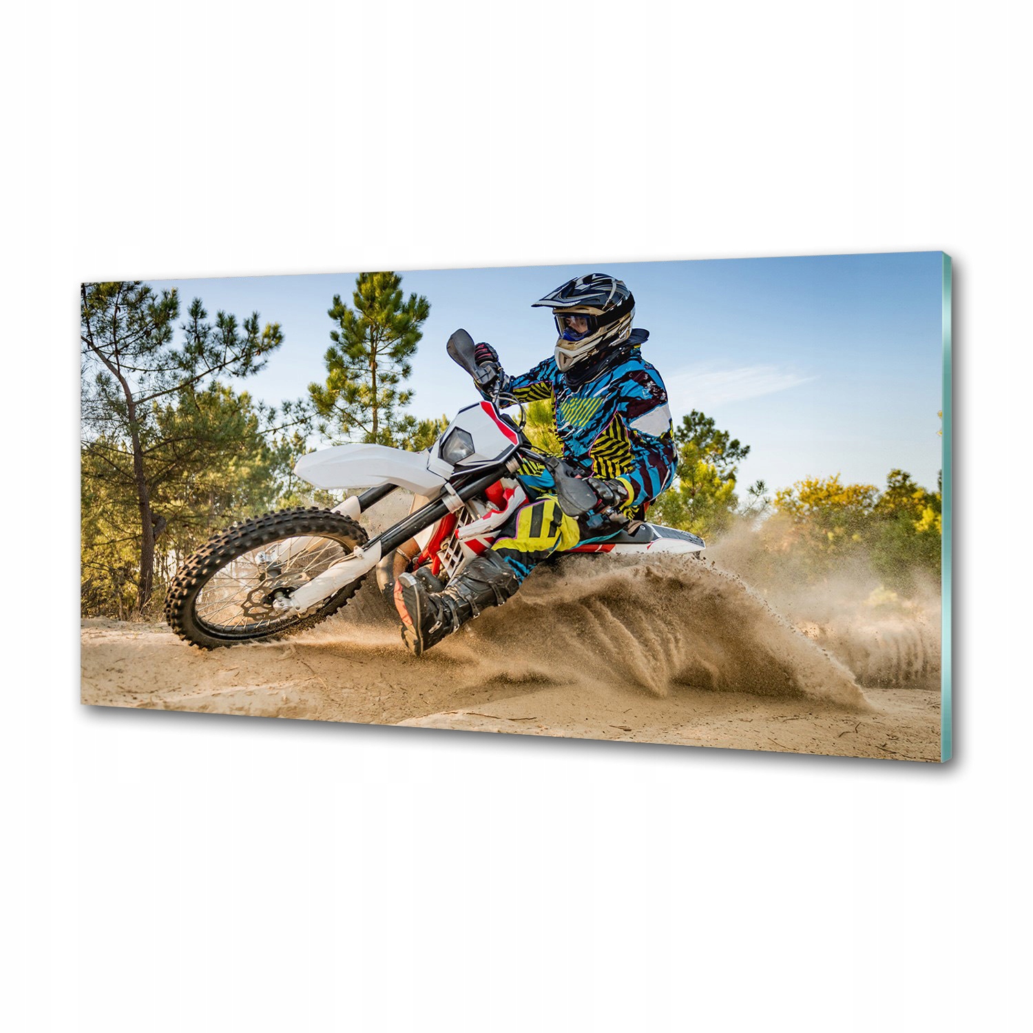 Panel medzi nábytkom v kuchyni Motocross 100x50 Lepidlo