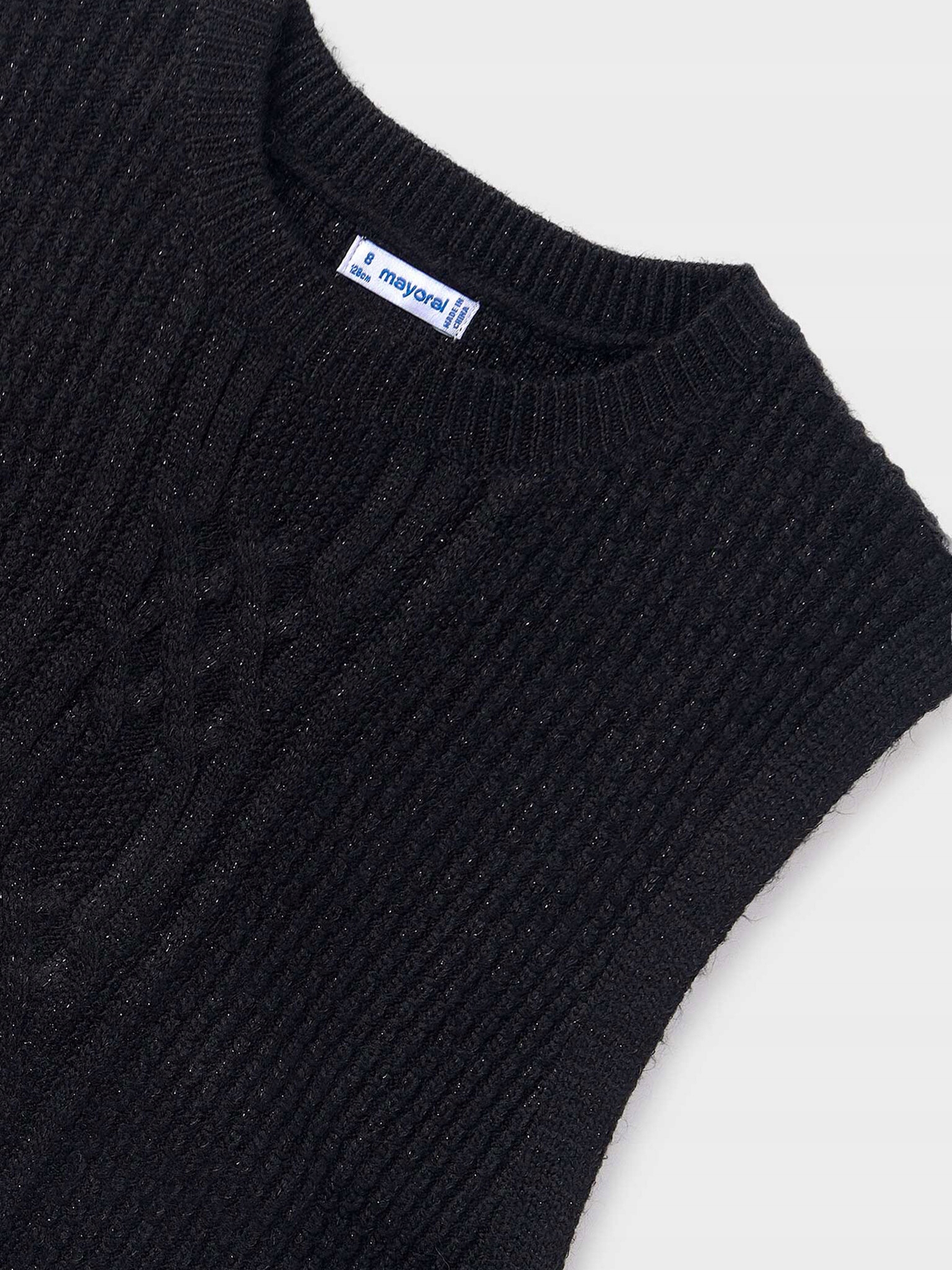 Mayoral Sweter 7.314 Czarny Regular Fit Marka Mayoral