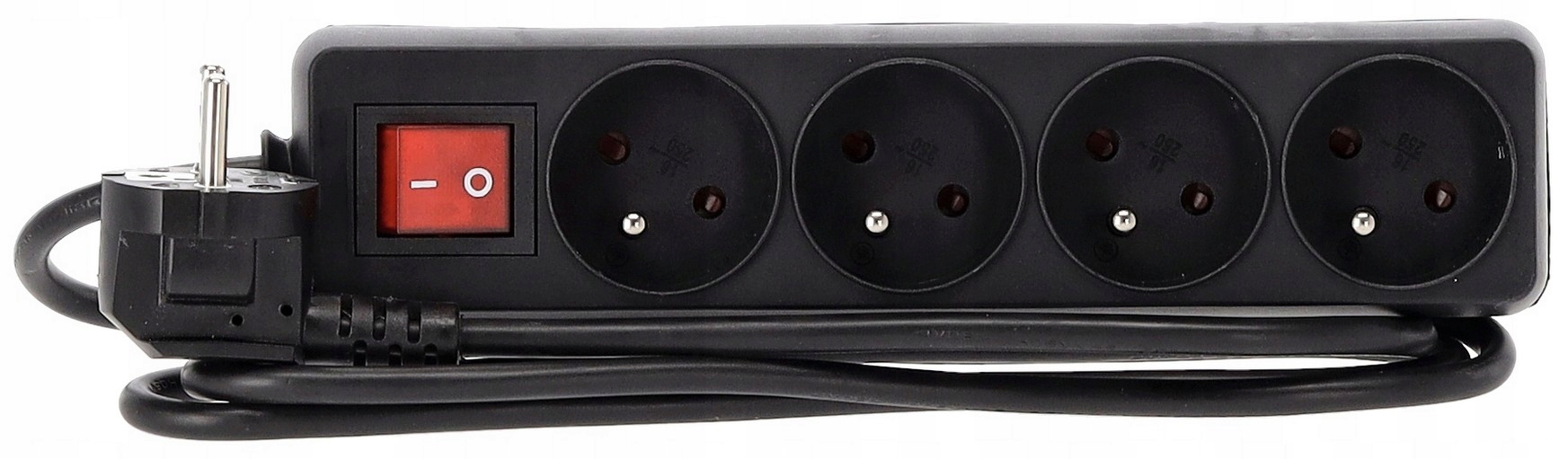Listwa Zasilająca Przedłużacz 4 Gniazda 150cm Z Wyłacznikiem i Uziemieniem Kod producenta lz4150