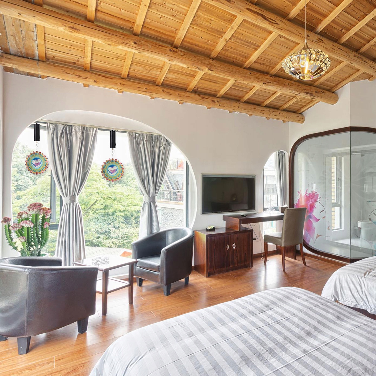 SILNIK OBROTOWY DŹWIĘKÓW WIATROWYCH WIATRAK 3 SZT Długość (cm) 15