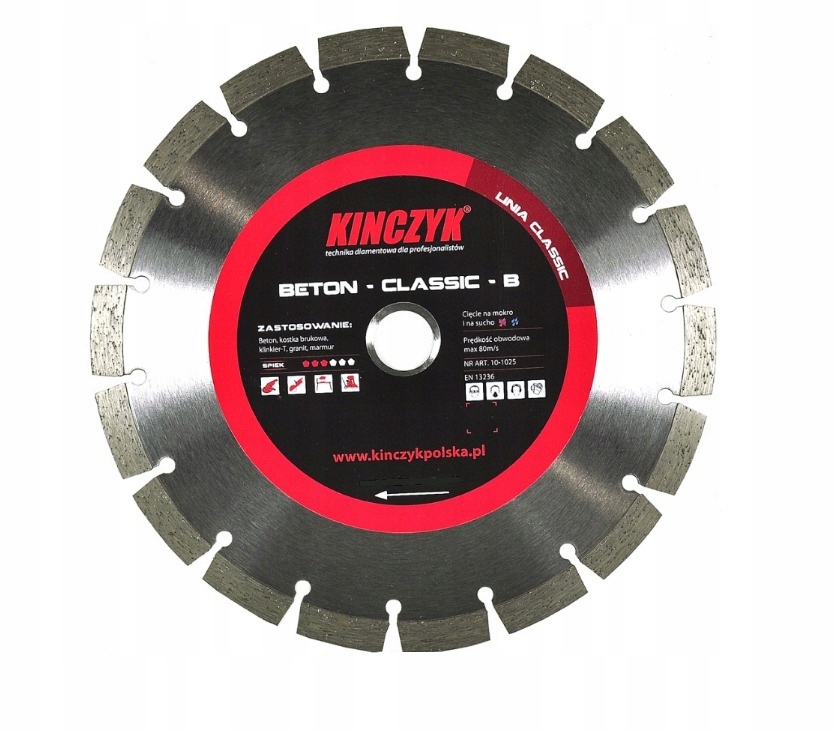 TARCZA DIAMENTOWA KIŃCZYK BETON CLASSIC C 230 mm