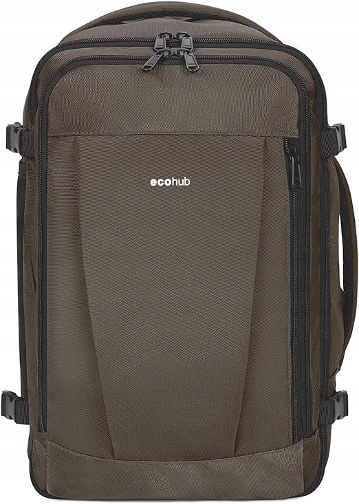 Batoh Cestovní Příruční Zavazadlo Ryanair Ecohub 40X20X25cm 20L Hnědý