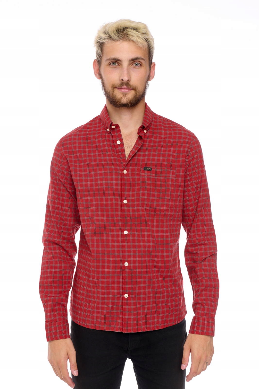 

Lee Slim Button Down Red Ochre L66XRQOE XXL