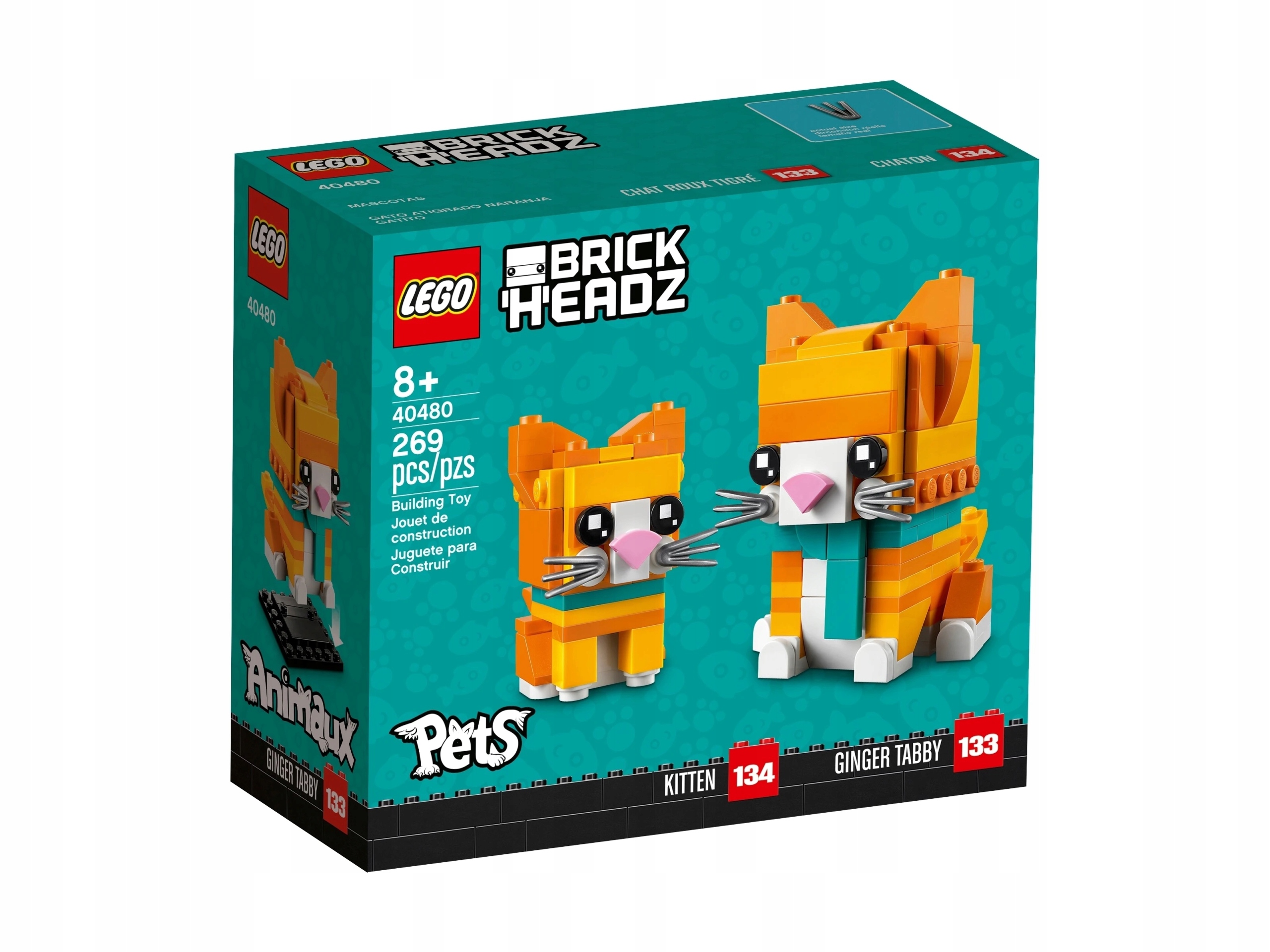 Lego 40480 BrickHeadz Zrzavá mourovatá kočka
