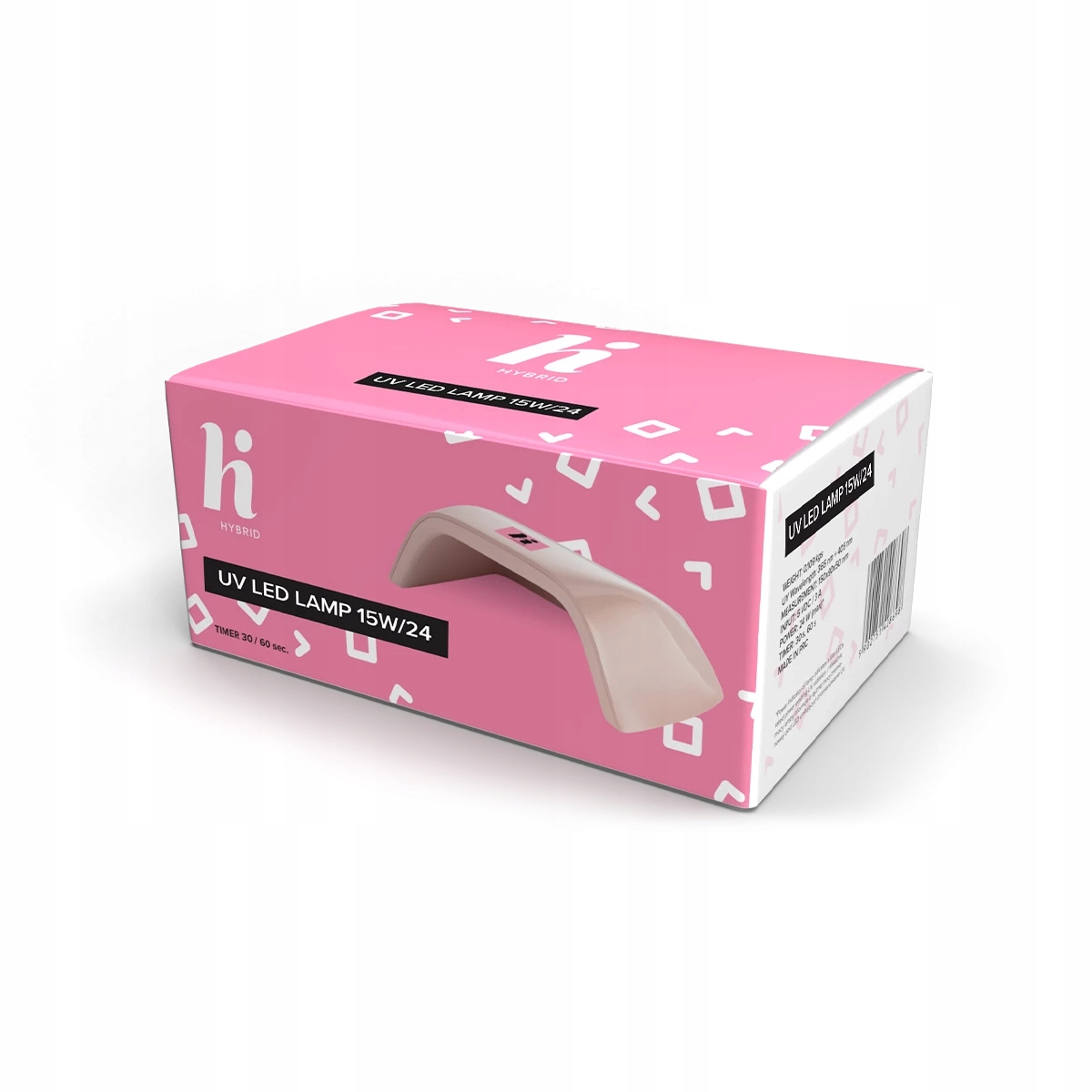 Lampa Led+uv hi hybrid 15W/24 W różowa