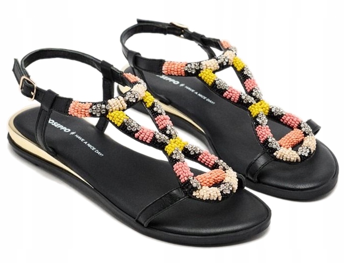 Gioseppo dámské kožené sandály na plochém podpatku 38