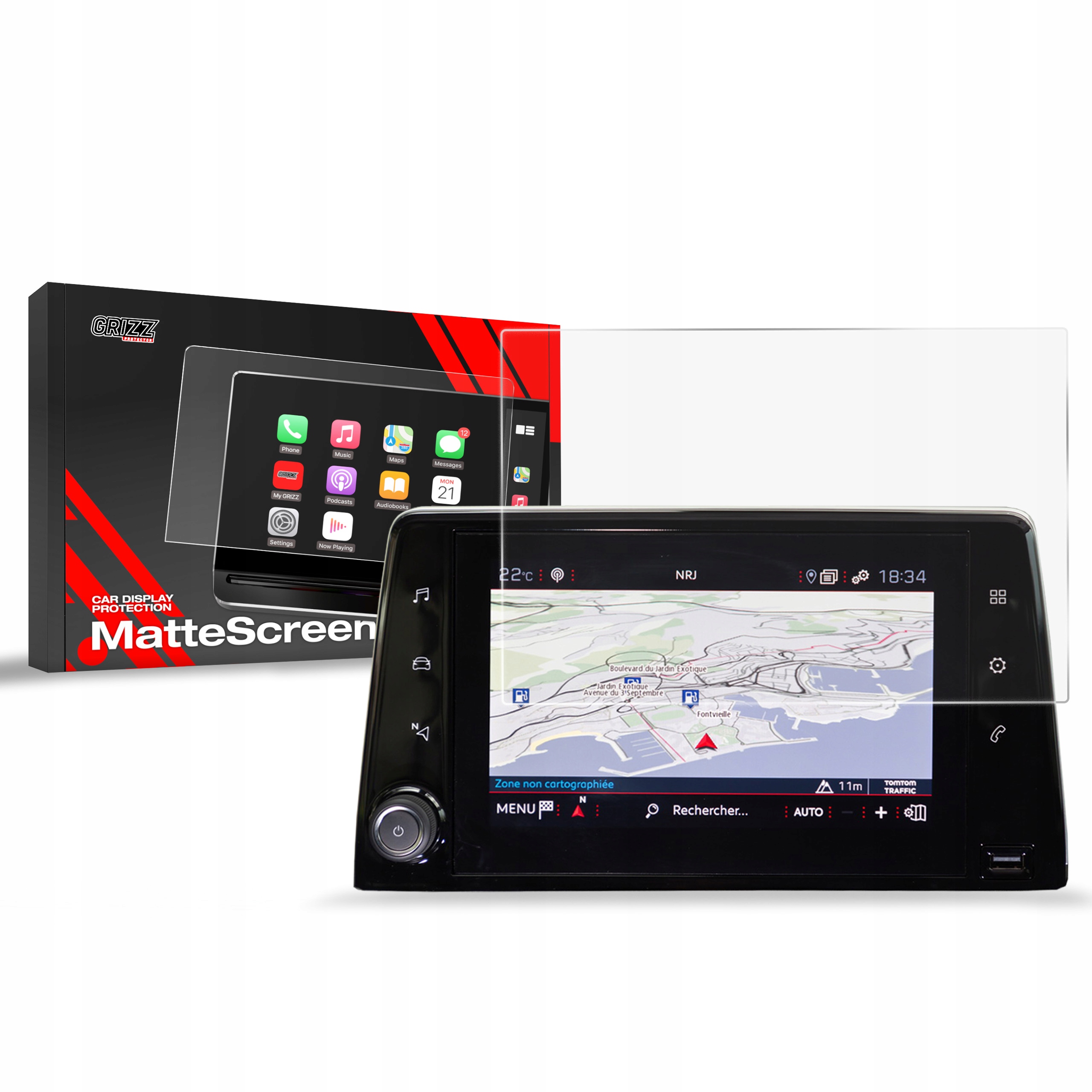 Fólie na displej (matná), Peugeot Rifter, 2018-2023