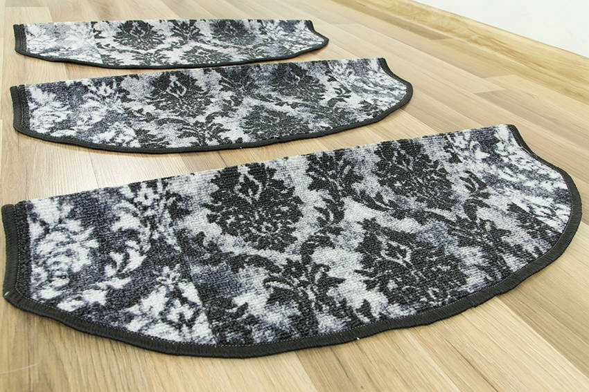 SZARE NAKŁADKI NA SCHODY ORNAMENT W STYLU GLAMOUR Grubość 4 mm