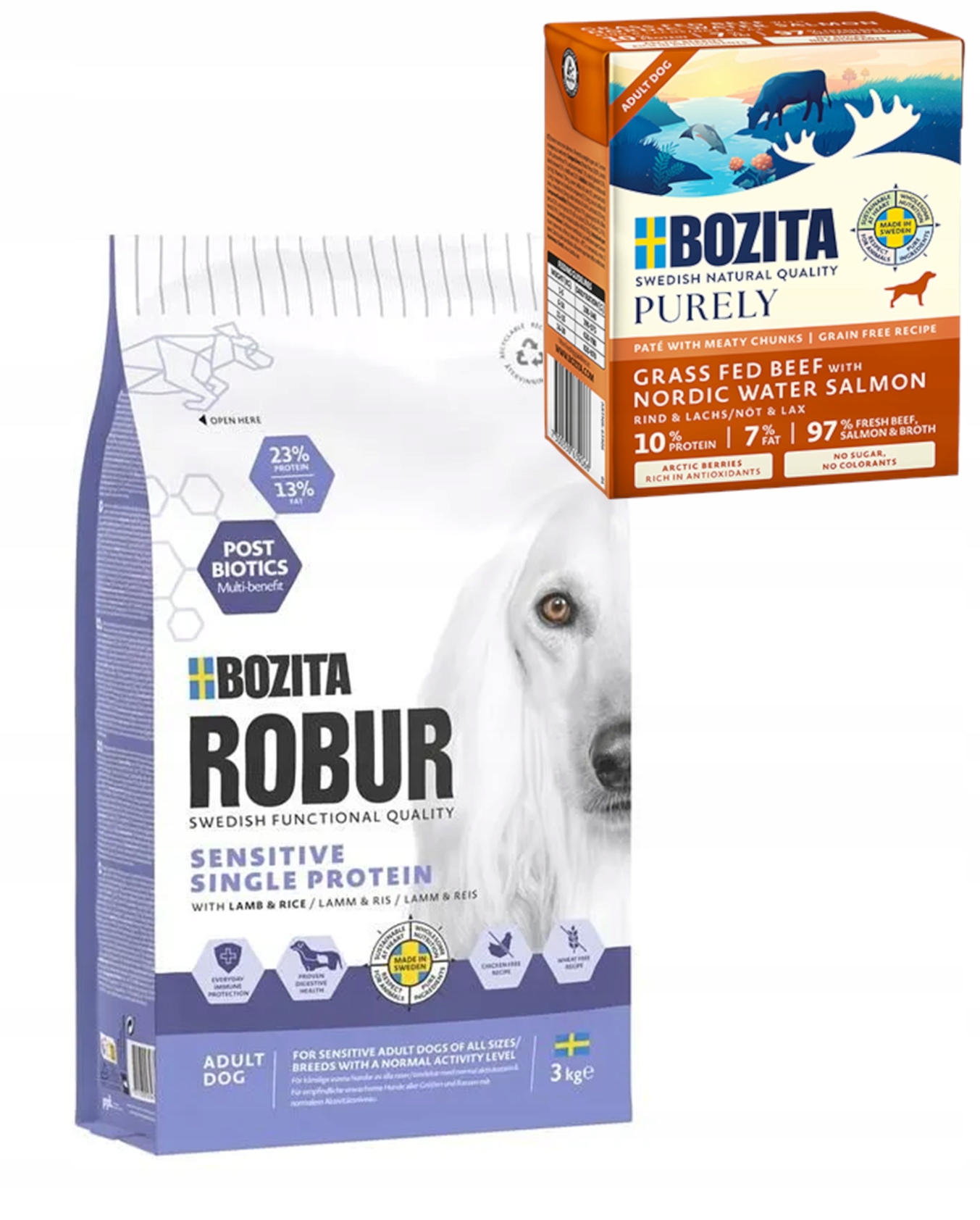 Bozita Robur Sensitive Monoprotein Lamb suché krmivo 3 kg