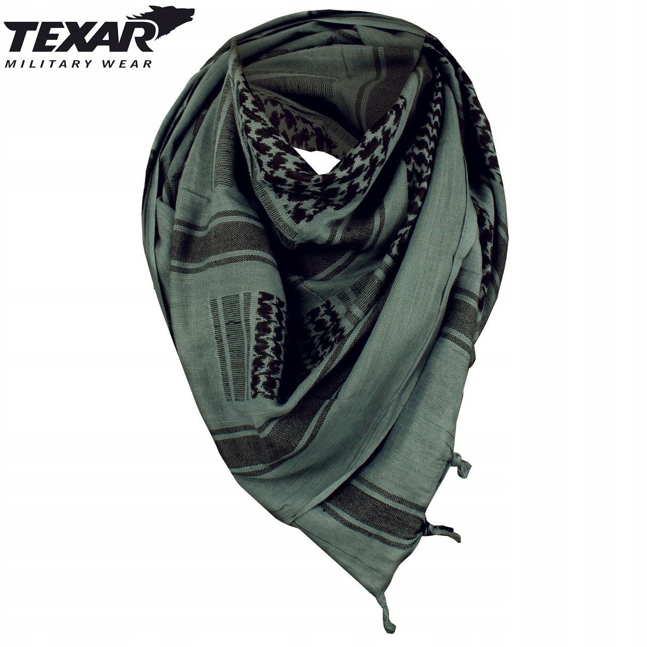 Chusta Arafatka Kefija Wojskowa PLO 110 x 110 cm TEXAR Nightcamo Szara Rozmiar uniwersalny