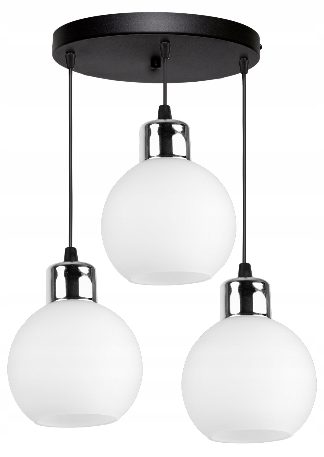 

Szklana Lampa Wisząca Sufitowa Żyrandol Kule Led