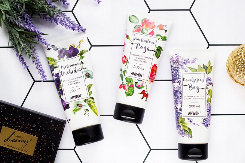 ANWEN Odżywka do włosów EMOLIENTOWA RÓŻA 200ml Marka Anwen