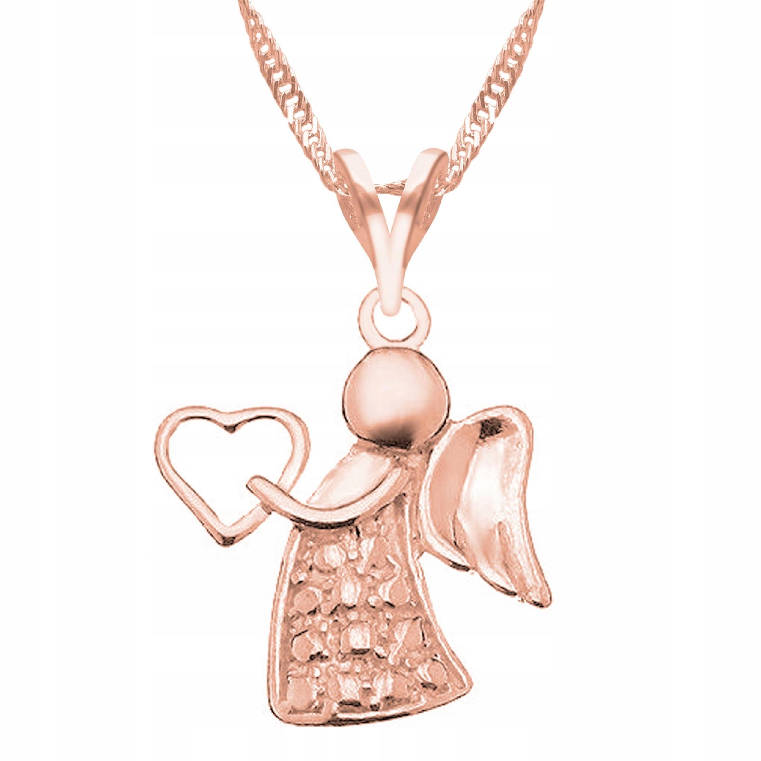 Pozlacený náhrdelník s andělem Anděl strážný Nebe Stříbro 925