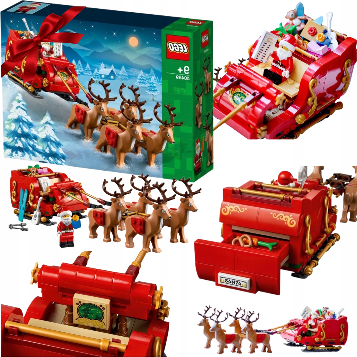 Lego 40499 Saně Svatého Mikuláše Set Vánoční Dárek Stavebnice Pro Děti