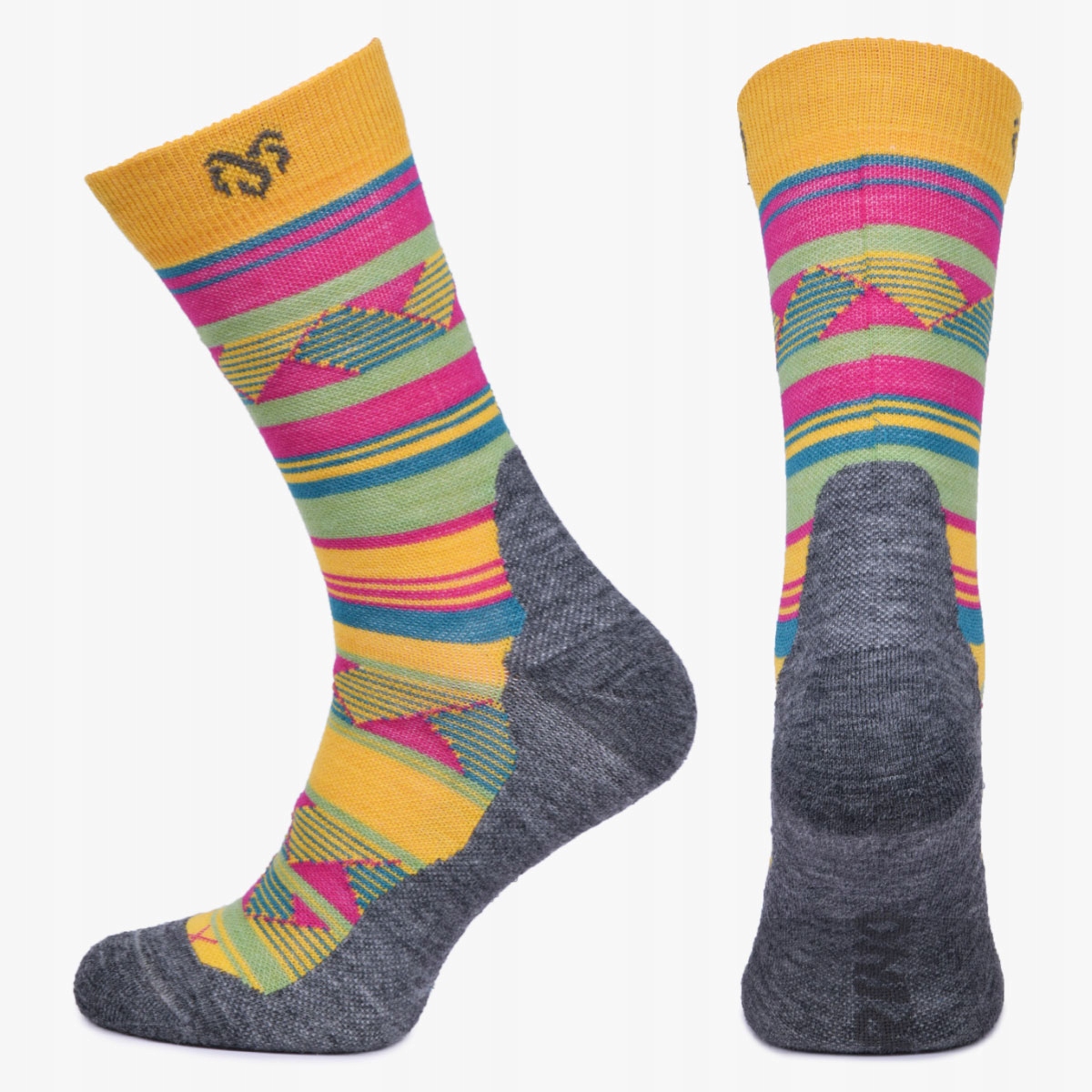 Skarpety trekkingowe termoaktywne antybakteryjne 80% wełny merino 34-37