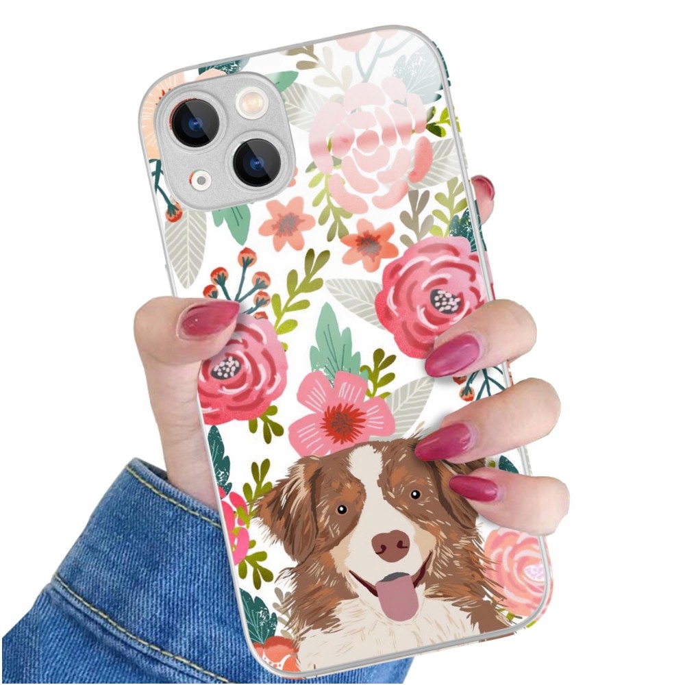 Pouzdro Silver Glass Pro Iphone 13 Zvířata Mix vzorů