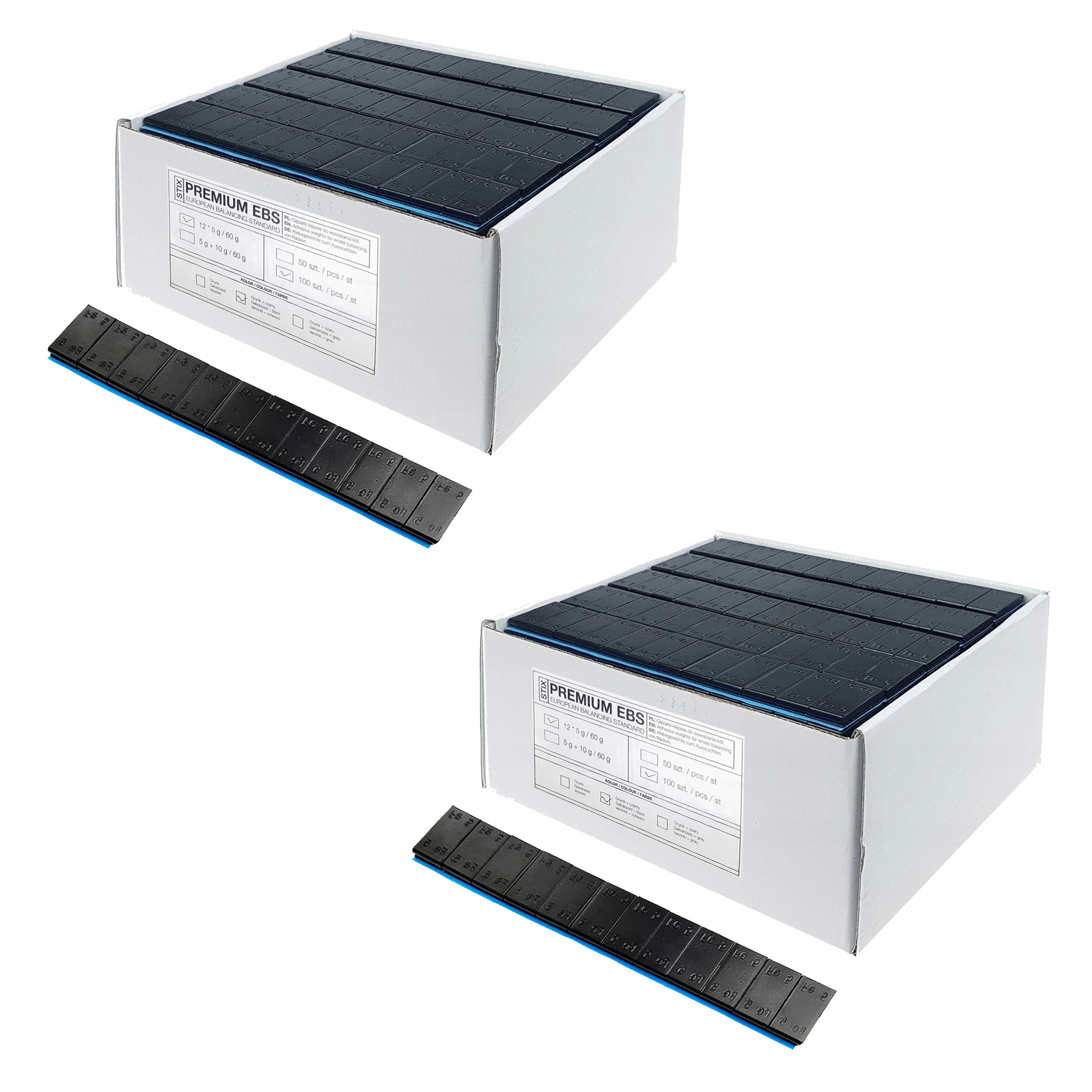 Ciezarki Klejone do Felg Szeroka Tasma 5g 200szt