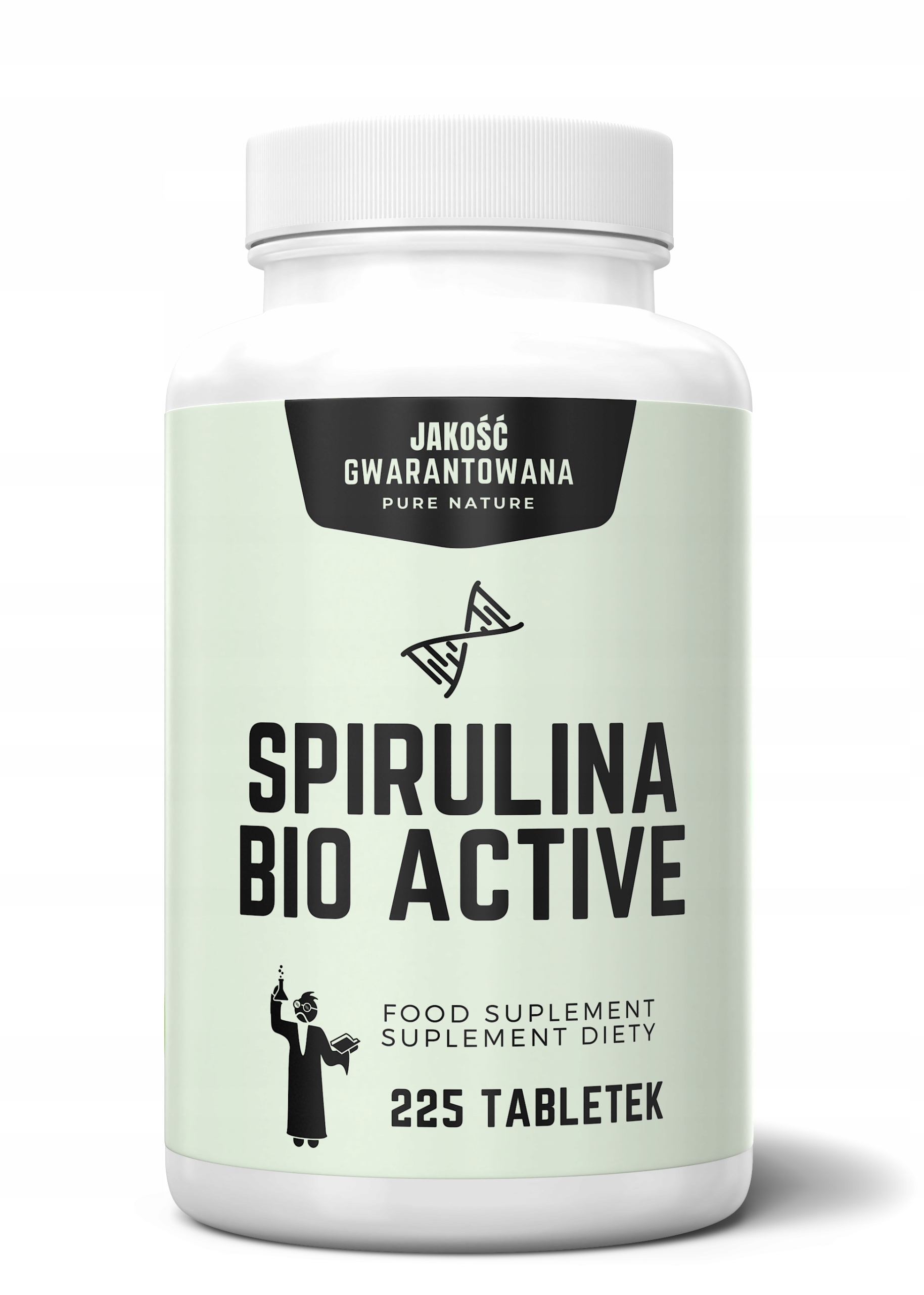 

Spirulina Bio Active czysta kontrolowana bez Gmo
