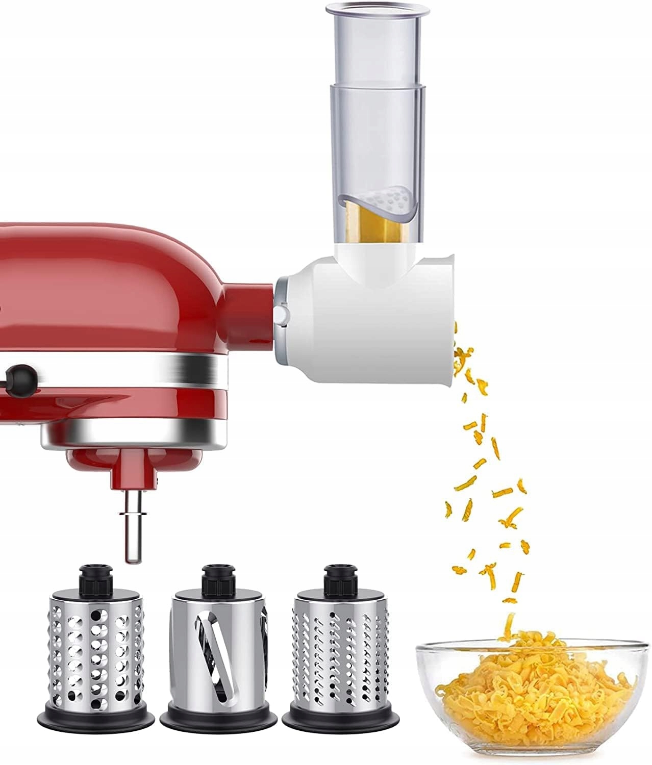 Nástavec Gvode pro KitchenAid kráječ 3 bubny ocel nerez