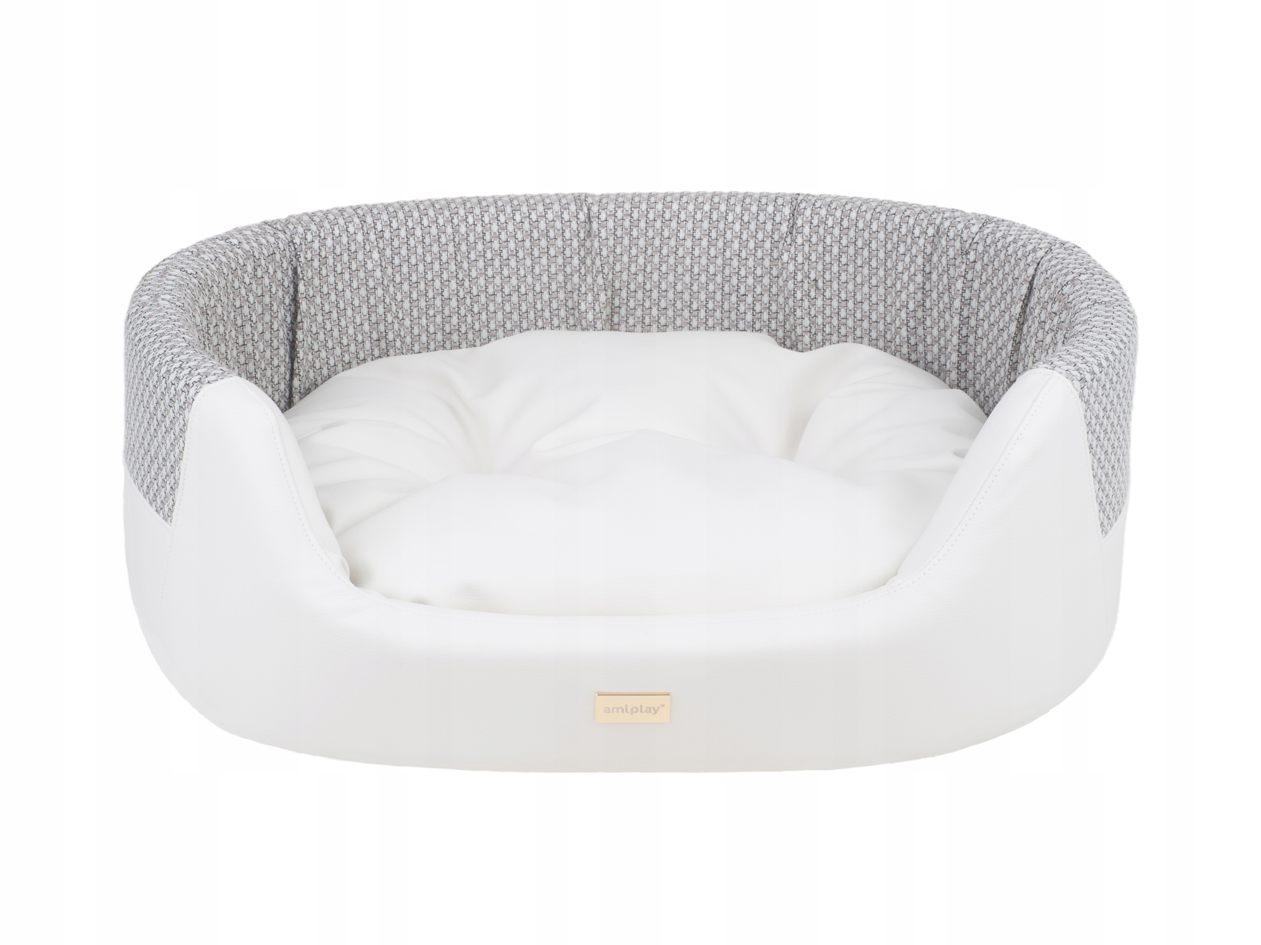 

amiplay Legowisko Owalne Morgan 2in1 M Białe