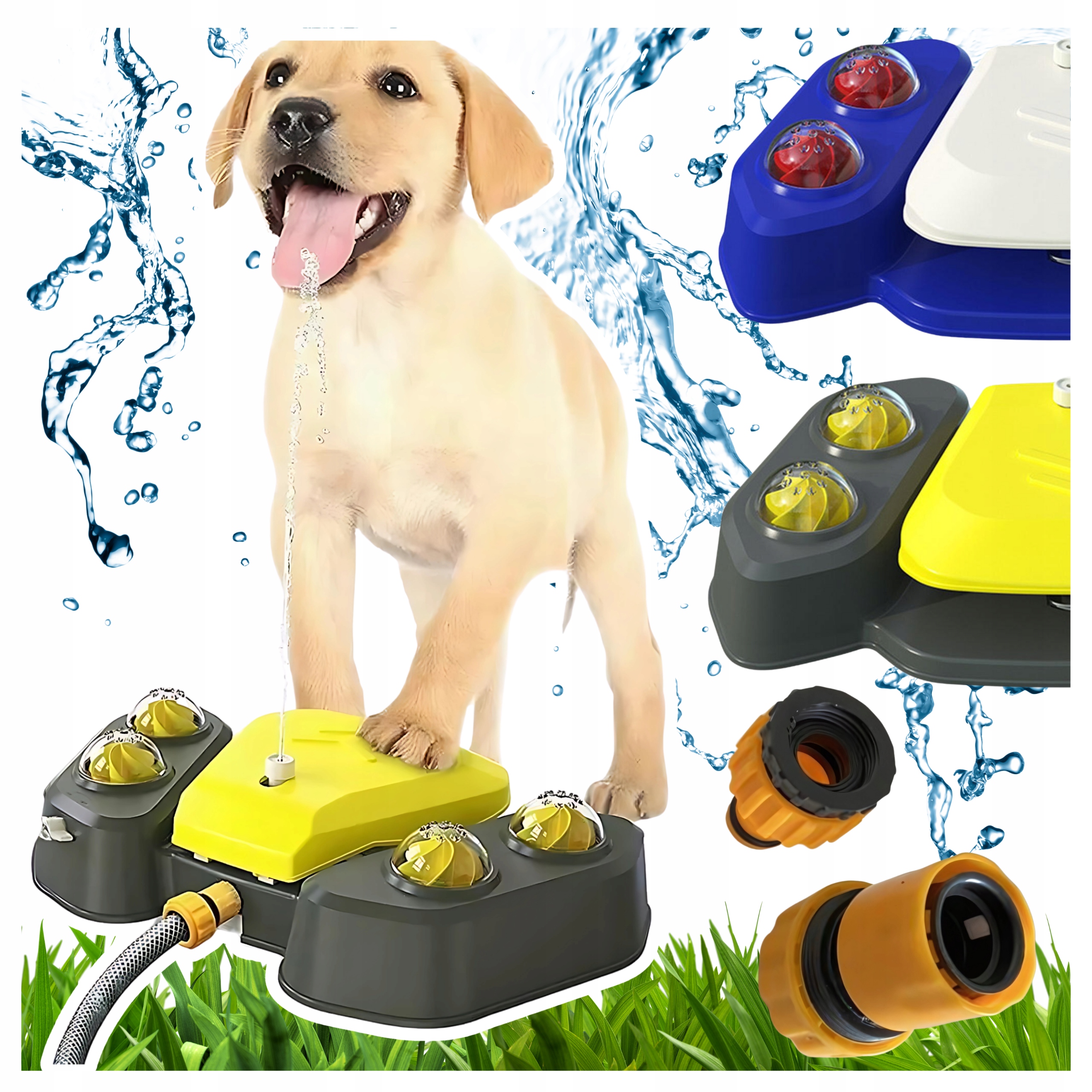 Fontána pro psy Automatické krmítko pro psy Výdejník vody pro psy