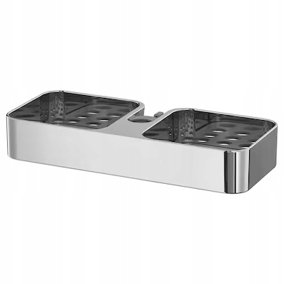 

Ikea Brogrund Półka prysznicowa chrom 25x4 cm