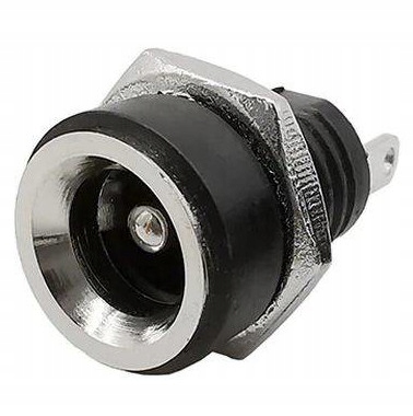 

Gniazdo DC 2.1x5.5mm żeńskie lutowane przykręcane