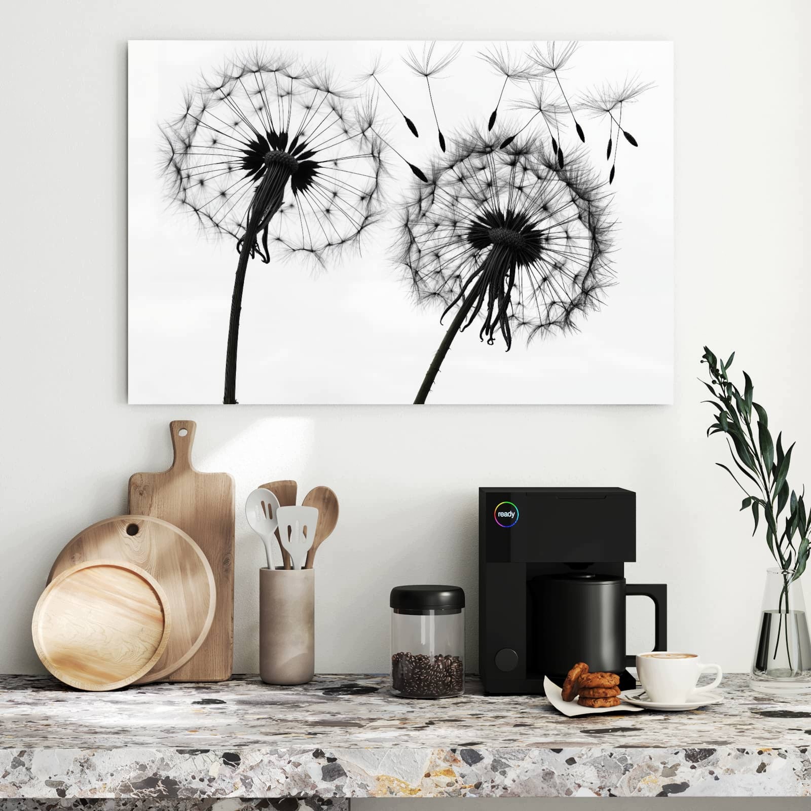 Magnetická tabule Pampelišky 90 × 60 cm